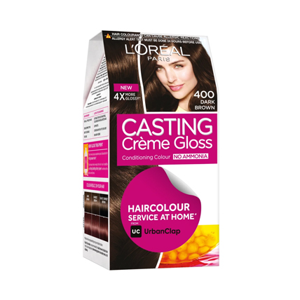 Loreal Paris Hair Colour Casting Creme Gloss Dark Brown 400	